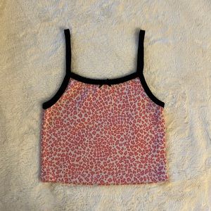 Pink Cheetah Print tank top